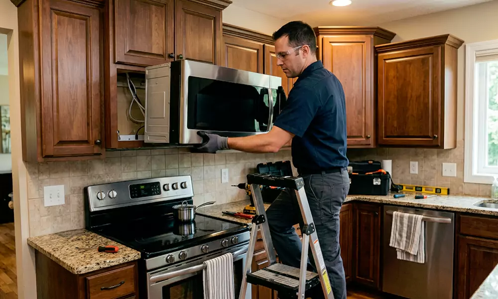 Microwave Installation in Linden, NJ