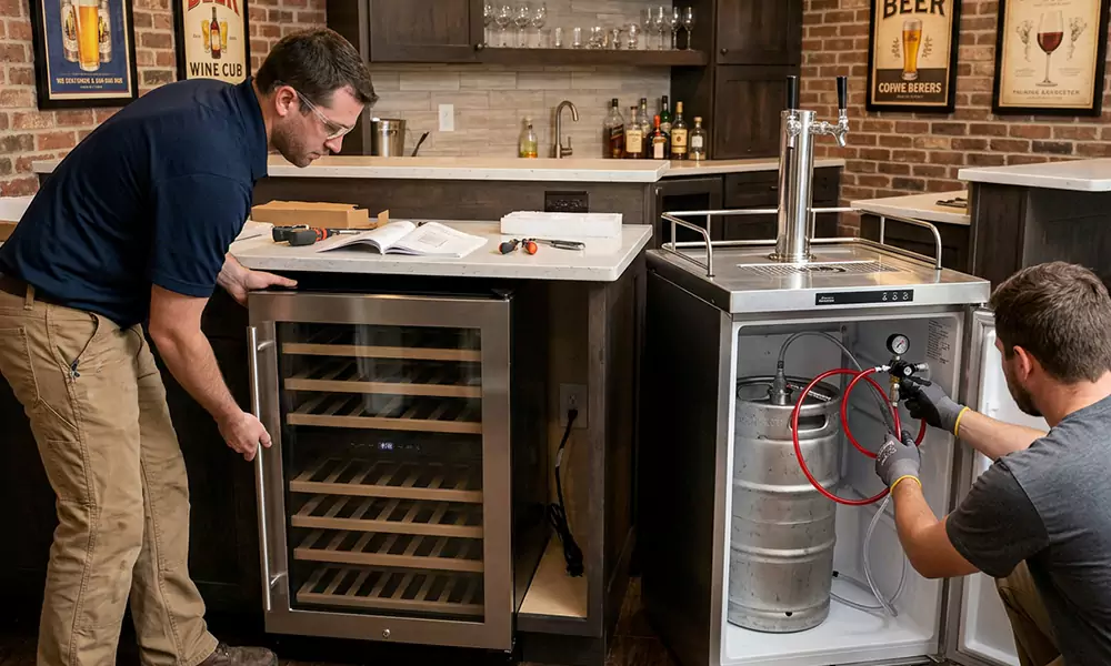 Wine Cooler and Kegerator Installation in Linden, NJ