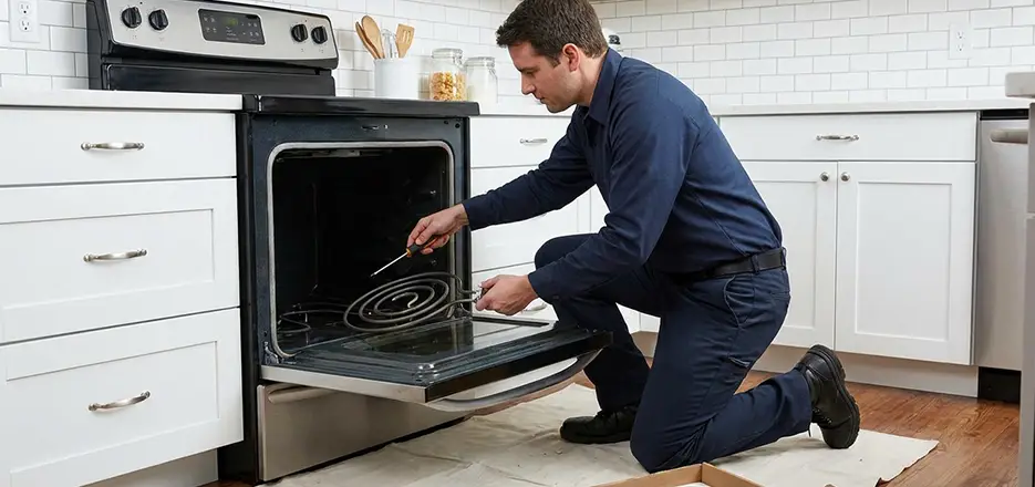 Oven Lower Heating Element Replacement in Linden
